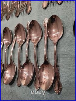 75 Pieces Oneida Dover Stainless Flatware Cube Mark Glossy
