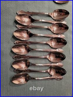 75 Pieces Oneida Dover Stainless Flatware Cube Mark Glossy
