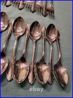 75 Pieces Oneida Dover Stainless Flatware Cube Mark Glossy