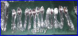 76 Pc Oneida Community Brahms Stainless Flatware Set For 12 With 5 Serving Pc