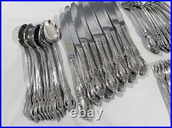77 Pcs ONEIDA RAPHAEL STAINLESS FLATWARE