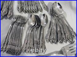 77 Pcs ONEIDA RAPHAEL STAINLESS FLATWARE