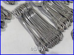 77 Pcs ONEIDA RAPHAEL STAINLESS FLATWARE