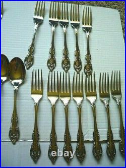 77 Pieces of Brahms- Onieda Community Stainless Flatware5 Piece Setting For 12
