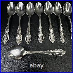 8 BRAHMS Oneida Stainless Flatware 6 TEASPOONS set lot spoons