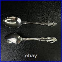 8 BRAHMS Oneida Stainless Flatware 6 TEASPOONS set lot spoons