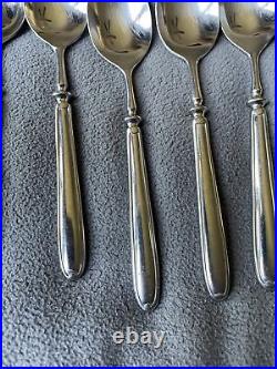 8 Oneida Achievement SENTIMENTAL Glossy 18/8 Korea Stainless Flatware TEASPOONS