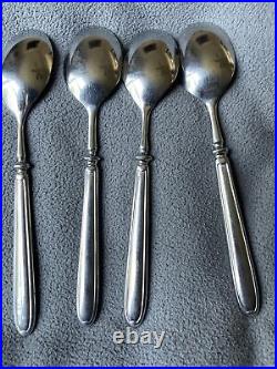 8 Oneida Achievement SENTIMENTAL Glossy 18/8 Korea Stainless Flatware TEASPOONS