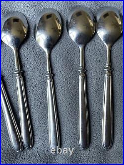 8 Oneida Achievement SENTIMENTAL Glossy 18/8 Korea Stainless Flatware TEASPOONS