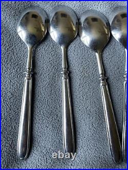 8 Oneida Achievement SENTIMENTAL Glossy 18/8 Korea Stainless Flatware TEASPOONS