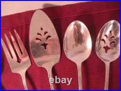 8 Serving Pieces Oneida Deluxe Stainless RUSHMORE Ladle Serving Spoons Fork +++