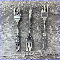 80 Piece Oneida CHERIE Deluxe Stainless Flatware Floral/Scroll Vintage