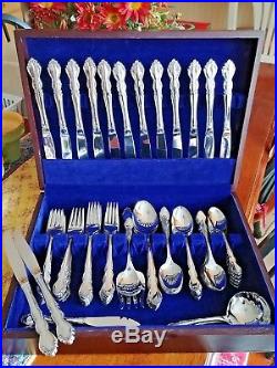 80 Piece Set ONEIDA Cube Stainless Flatware Glossy DOVER Service for 14