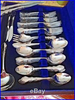 80 Piece Set ONEIDA Cube Stainless Flatware Glossy DOVER Service for 14
