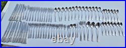 80 Pieces Oneida Minute Man-Colonial Boston-Stainless Flatware Lot Set Serving