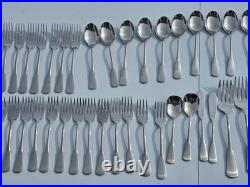 80 Pieces Oneida Minute Man-Colonial Boston-Stainless Flatware Lot Set Serving