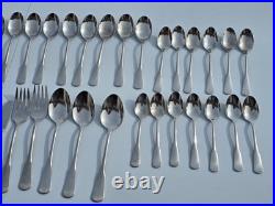 80 Pieces Oneida Minute Man-Colonial Boston-Stainless Flatware Lot Set Serving