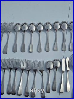 80 Pieces Oneida Minute Man-Colonial Boston-Stainless Flatware Lot Set Serving