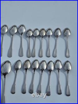 80 Pieces Oneida Minute Man-Colonial Boston-Stainless Flatware Lot Set Serving
