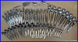 80pc Amefa Stainless Mixed Flatware Lot Service For 12 + Extras Holland
