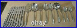 81 Oneida Community Stainless Steel Flatware Svc for 8 Plus Serving TWIN STAR