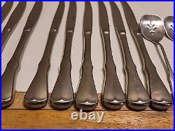 81 Pieces Oneida Community Stainless Flatware Patrick Henry Knife Spoon Lot