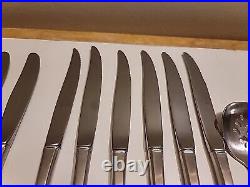 81 Pieces Oneida Community Stainless Flatware Patrick Henry Knife Spoon Lot