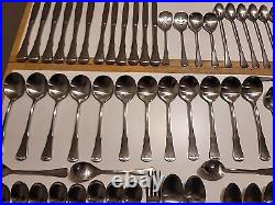 81 Pieces Oneida Community Stainless Flatware Patrick Henry Knife Spoon Lot