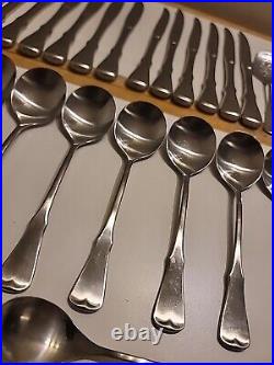 81 Pieces Oneida Community Stainless Flatware Patrick Henry Knife Spoon Lot