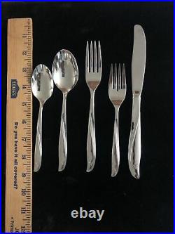 81 pieces vintage ONEIDA Community Twin Star Stainless Flatware Atomic MCM