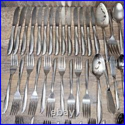 82 Pieces Oneida Twin Star Community Stainless Flatware MULTIPLE SERVING 8 Place 82 Pieces Oneida Twin Star Community Stainless Flatware MULTIPLE SERVING 8 Place
