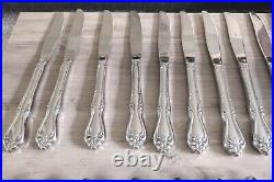 83 Piece Set Oneida All American Stainless Steel Flatware Cutlery Briarwood