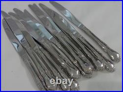 83 Pieces Oneida Distinction Mansion Hall Stainless Flatware