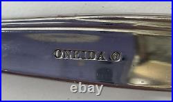 84 Piece Of Camlynn Cleo Oneida Stainless Silver Frost Handle Flatware Free Ship