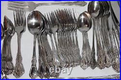 85 Pcs KENNETT SQUARE Distinction Deluxe by Oneida HH Stainless Steel Flatware