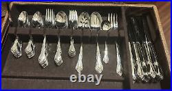 89 Pc Oneida Sutton Place Stainless Flatware Service For 14+ 14 Extra Teaspoons