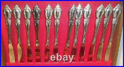 89 Pcs. Oneida RAPHAEL Stainless Flatware in Chest EXCELLENT, Very Lightly Used