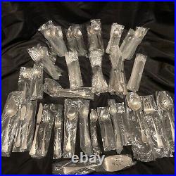 89 Piece Oneida Community Patrick Henry Stainless Steel Flatware 89 Pc Set New