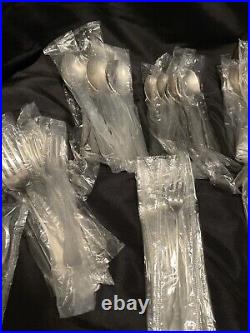 89 Piece Oneida Community Patrick Henry Stainless Steel Flatware 89 Pc Set New