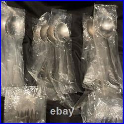 89 Piece Oneida Community Patrick Henry Stainless Steel Flatware 89 Pc Set New