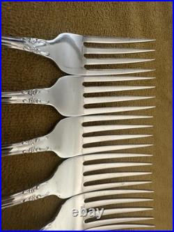 (9) DINNER FORKS ONEIDA Stainless Flatware Mansion Hall MINT CONDITION (9) DINNER FORKS ONEIDA Stainless Flatware Mansion Hall MINT CONDITION