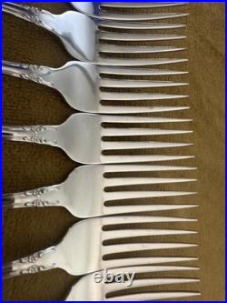 (9) DINNER FORKS ONEIDA Stainless Flatware Mansion Hall MINT CONDITION (9) DINNER FORKS ONEIDA Stainless Flatware Mansion Hall MINT CONDITION