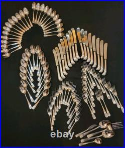 92 Pc Oneida Northland Korea POST ROAD Pointe Royal Stainless Flatware New