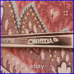 96 Pcs Oneida Stainless Flatware Park Place withFlower Spoons, Forks, Knives