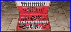 97pc. Oneida Distinction Deluxe Stainless Steel Flatware Set & Box + 4 extras