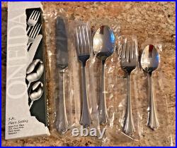 ANTICIPATION Oneida Stainless 5 Piece Place Setting (s) Unused USA Flatware