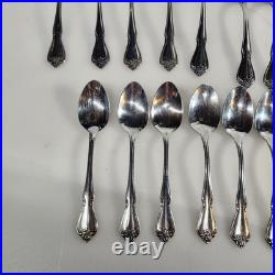 Arbor Rose True Rose Stainless 1881 Rogers Oneida Flatware & Serving Set 52 PCs