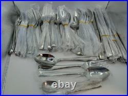 BIG Oneida Satin Lincoln Flatware Set 82pc 14 Settings + Svc Set + Extras, New