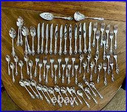 Brahms Oneida Community Stainless Flatware Set Of 71-Complete Service For 12