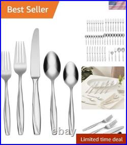 Camlynn Mirror 45 Piece Casual Flatware Set, 18/0 Stainless, Service for 8, Si